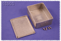 1590S (1590 Series Enclosures - Hammond) - Natural - 110mm x 82mm x 40mm - Aluminium (Die-Cast Alloy) - IP54