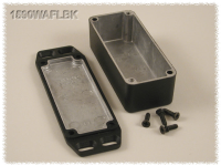 1590WAFLBK (1590 Series Enclosures - Hammond) - Black - 92mm x 39mm x 27mm - Aluminium (Die-Cast Alloy) - IP65