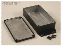 1590WBFBK (1590 Series Enclosures - Hammond) - Black - 112mm x 60mm x 27mm - Aluminium (Die-Cast Alloy) - IP65