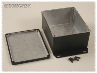 1590WCFBK (1590 Series Enclosures - Hammond) - Black - 120mm x 94mm x 53mm - Aluminium (Die-Cast Alloy) - IP65