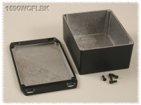 1590WCFLBK (1590 Series Enclosures - Hammond) - Black - 120mm x 94mm x 53mm - Aluminium (Die-Cast Alloy) - IP65