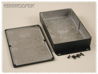 1590WDDFBK (1590 Series Enclosures - Hammond) - Black - 187mm x 119mm x 33mm - Aluminium (Die-Cast Alloy) - IP65