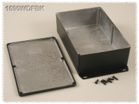 1590WDFBK (1590 Series Enclosures - Hammond) - Black - 187mm x 119mm x 52mm - Aluminium (Die-Cast Alloy) - IP65