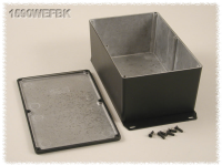 1590WEFBK (1590 Series Enclosures - Hammond) - Black - 187mm x 119mm x 78mm - Aluminium (Die-Cast Alloy) - IP65