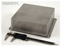 1590WFFL (1590 Series Enclosures - Hammond) - Natural - 187mm x 187mm x 63mm - Aluminium (Die-Cast Alloy) - IP65