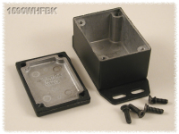 1590WHFBK (1590 Series Enclosures - Hammond) - Black - 53mm x 38mm x 27mm - Aluminium (Die-Cast Alloy) - IP65