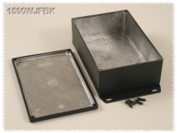 1590WJFBK (1590 Series Enclosures - Hammond) - Black - 145mm x 95mm x 45mm - Aluminium (Die-Cast Alloy) - IP65