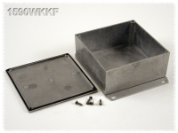 1590WKKF (1590 Series Enclosures - Hammond) - Natural - 125mm x 125mm x 53mm - Aluminium (Die-Cast Alloy) - IP65