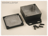 1590WLLBFBK (1590 Series Enclosures - Hammond) - Black - 50mm x 50mm x 21mm - Aluminium (Die-Cast Alloy) - IP65