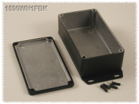 1590WN1FBK (1590 Series Enclosures - Hammond) - Black - 121mm x 66mm x 35mm - Aluminium (Die-Cast Alloy) - IP65