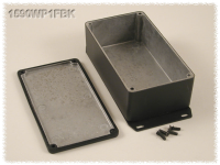 1590WP1FBK (1590 Series Enclosures - Hammond) - Black - 153mm x 82mm x 46mm - Aluminium (Die-Cast Alloy) - IP65