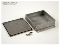 1590WQF (1590 Series Enclosures - Hammond) - Natural - 119mm x 119mm x 28mm - Aluminium (Die-Cast Alloy) - IP65