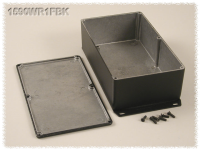 1590WR1FBK (1590 Series Enclosures - Hammond) - Black - 192mm x 111mm x 57mm - Aluminium (Die-Cast Alloy) - IP65