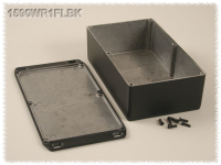 1590WR1FLBK (1590 Series Enclosures - Hammond) - Black - 192mm x 111mm x 57mm - Aluminium (Die-Cast Alloy) - IP65