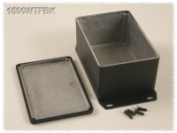 1590WTFBK (1590 Series Enclosures - Hammond) - Black - 120mm x 80mm x 55mm - Aluminium (Die-Cast Alloy) - IP65