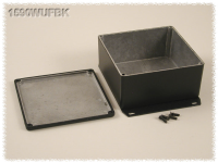 1590WUFBK (1590 Series Enclosures - Hammond) - Black - 119mm x 119mm x 55mm - Aluminium (Die-Cast Alloy) - IP65