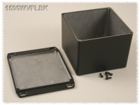 1590WVFLBK (1590 Series Enclosures - Hammond) - Black - 119mm x 119mm x 90mm - Aluminium (Die-Cast Alloy) - IP65