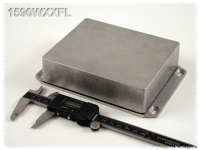 1590WXXFL (1590 Series Enclosures - Hammond) - Natural - 145mm x 121mm x 35mm - Aluminium (Die-Cast Alloy) - IP65