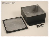 1590WYFBK (1590 Series Enclosures - Hammond) - Black - 92mm x 92mm x 38mm - Aluminium (Die-Cast Alloy) - IP65