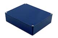 1590XXCB (1590STOMP Series Enclosures - Hammond) - Cobalt Blue - 145mm x 121mm x 35mm - Aluminium (Die-Cast Alloy) - IP54