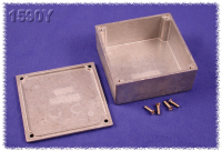 1590Y (1590 Series Enclosures - Hammond) - Natural - 92mm x 92mm x 38mm - Aluminium (Die-Cast Alloy) - IP54