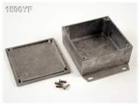 1590YF (1590 Series Enclosures - Hammond) - Natural - 92mm x 92mm x 38mm - Aluminium (Die-Cast Alloy) - IP54