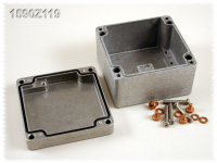 1590Z119 (1590Z Series Enclosures - Hammond) - Natural - 122mm x 120mm x 60mm - Aluminium (Die-Cast Alloy) - IP68