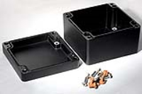 1590Z119BK (1590Z Series Enclosures - Hammond) - Black - 122mm x 120mm x 60mm - Aluminium (Die-Cast Alloy) - IP68