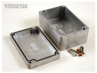 1590Z120 (1590Z Series Enclosures - Hammond) - Natural - 124mm x 80mm x 44mm - Aluminium (Die-Cast Alloy) - IP68