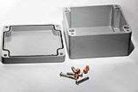 1590Z160GY (1590Z Series Enclosures - Hammond) - Grey - 160mm x 160mm x 70mm - Aluminium (Die-Cast Alloy) - IP68