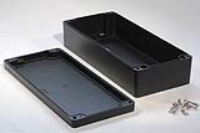 1590Z166BK (1590Z Series Enclosures - Hammond) - Black - 360mm x 160mm x 70mm - Aluminium (Die-Cast Alloy) - IP68