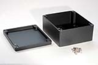 1590Z231BK (1590Z Series Enclosures - Hammond) - Black - 230mm x 200mm x 92mm - Aluminium (Die-Cast Alloy) - IP68