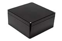 1590ZGRP234BK (1590ZGRPBK Series Enclosures - Hammond) - Black - 255mm x 251mm x 120mm - Fiberglass Polyester - IP66