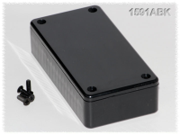 1591ABK (1591 Series Enclosures - Hammond) - Black - 99mm x 51mm x 20mm - ABS Plastic - IP54