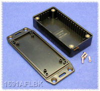 1591AFLBK (1591 Series Enclosures - Hammond) - Black - 99mm x 51mm x 20mm - ABS Plastic - IP54