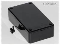 1591BBK (1591 Series Enclosures - Hammond) - Black - 112mm x 61mm x 28mm - ABS Plastic - IP54