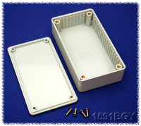 1591BGY (1591 Series Enclosures - Hammond) - Grey - 112mm x 61mm x 28mm - ABS Plastic - IP54