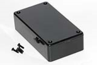 1591BSBK (1591 Series Enclosures - Hammond) - Black - 112mm x 61mm x 28mm - ABS Plastic - IP54