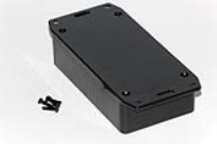 1591BSFLBK (1591 Series Enclosures - Hammond) - Black - 112mm x 61mm x 28mm - ABS Plastic - IP54