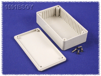 1591BSGY (1591 Series Enclosures - Hammond) - Grey - 112mm x 61mm x 28mm - ABS Plastic - IP54