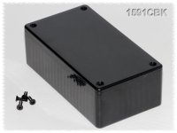 1591CBK (1591 Series Enclosures - Hammond) - Black - 119mm x 66mm x 36mm - ABS Plastic - IP54