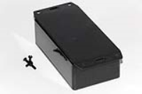 1591CF2BK (1591 Series Enclosures - Hammond) - Black - 119mm x 66mm x 36mm - ABS Plastic - IP54