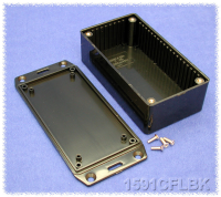 1591CFLBK (1591 Series Enclosures - Hammond) - Black - 119mm x 66mm x 36mm - ABS Plastic - IP54