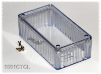 1591CTCL (1591T Series Enclosures - Hammond) - Clear - 119mm x 66mm x 36mm - Polycarbonate - IP54