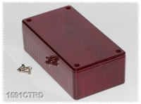 1591CTRD (1591T Series Enclosures - Hammond) - IR Red - 119mm x 66mm x 36mm - Polycarbonate - IP54