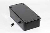 1591DSFLBK (1591 Series Enclosures - Hammond) - Black - 150mm x 81mm x 46mm - ABS Plastic - IP54