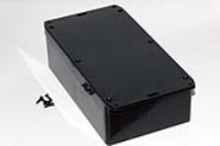 1591ESFLBK (1591 Series Enclosures - Hammond) - Black - 190mm x 110mm x 57mm - ABS Plastic - IP54