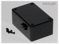 1591LBK (1591 Series Enclosures - Hammond) - Black - 84mm x 56mm x 36mm - ABS Plastic - IP54