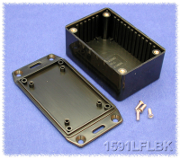 1591LFLBK (1591 Series Enclosures - Hammond) - Black - 84mm x 56mm x 36mm - ABS Plastic - IP54