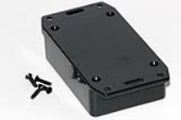 1591MSFLBK (1591 Series Enclosures - Hammond) - Black - 84mm x 56mm x 20mm - ABS Plastic - IP54